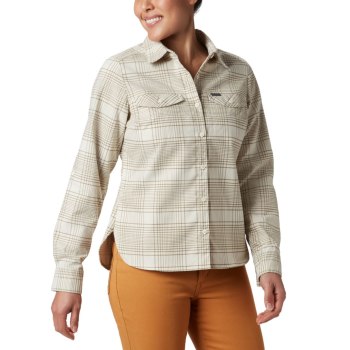 Columbia Silver Ridge Long Sleeve Flannel Top, Camisa Multicolor Para Mujer | 271530-GCB